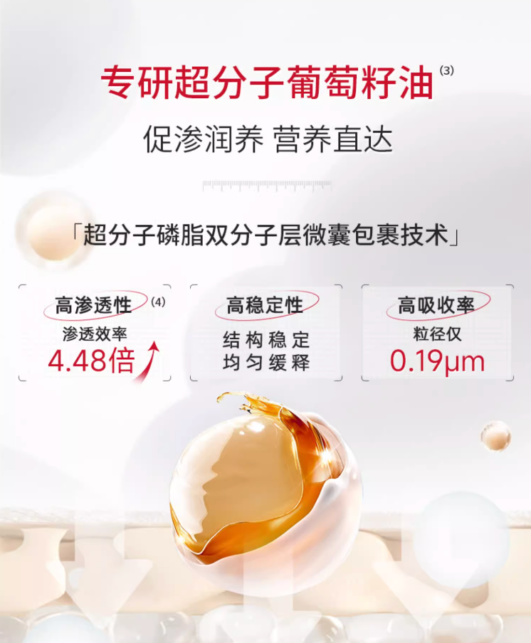 敷尔佳葡萄籽溯颜弹嫩乳液面膜