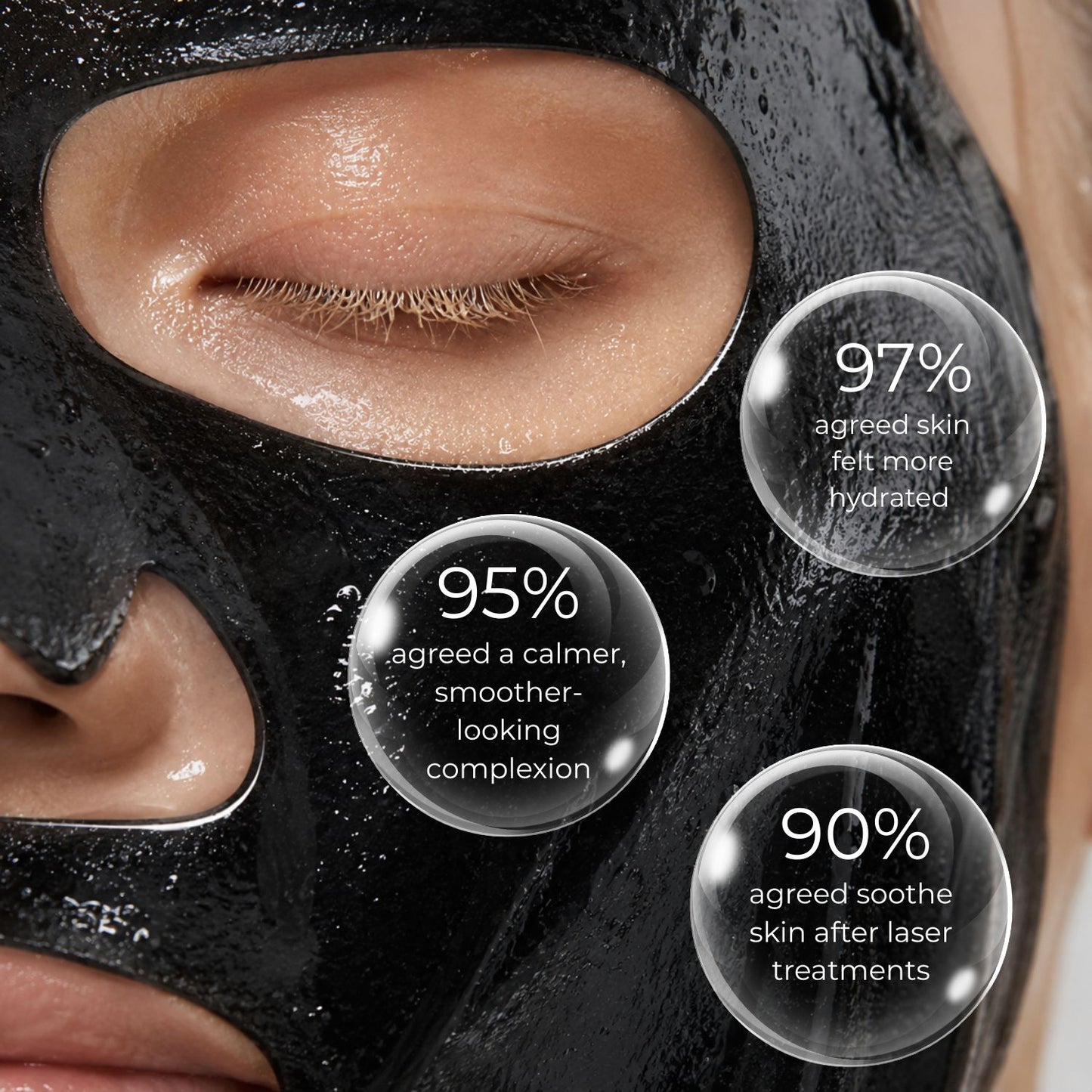 Voolga Medical Sodium Hyaluronate Dressing Repair Facial Mask 2.0 (The Black Mask)