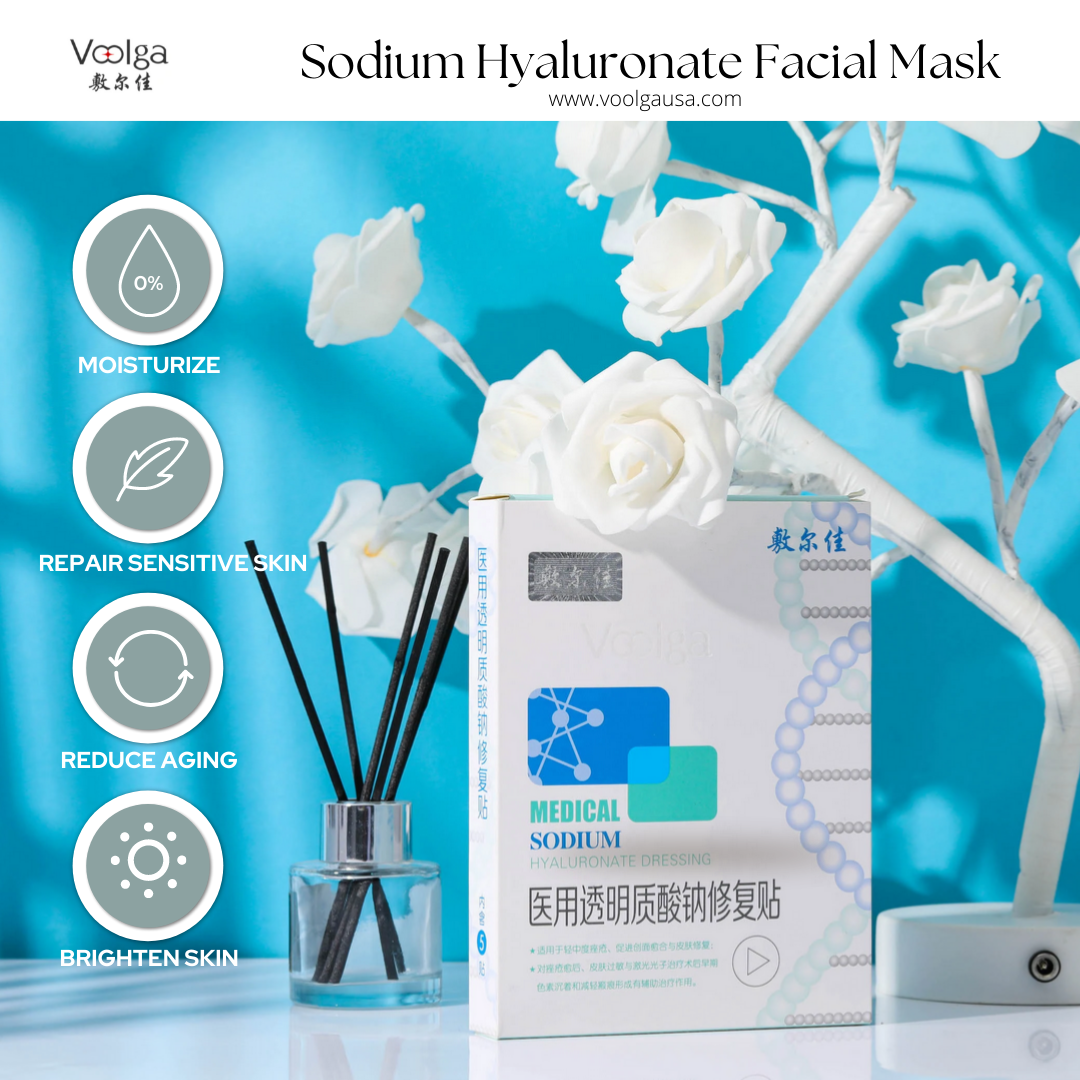 Voolga Medical Sodium Hyaluronate Dressing Repair Facial Mask(The White Mask)
